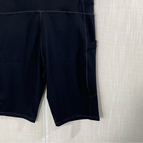 Fabletics NWT PureLuxe Maternity Bicycle Shorts - Black Size M - Picture 7 of 10